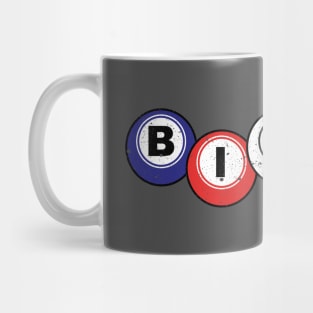 Lucky Bingo Balls Distressed Mug